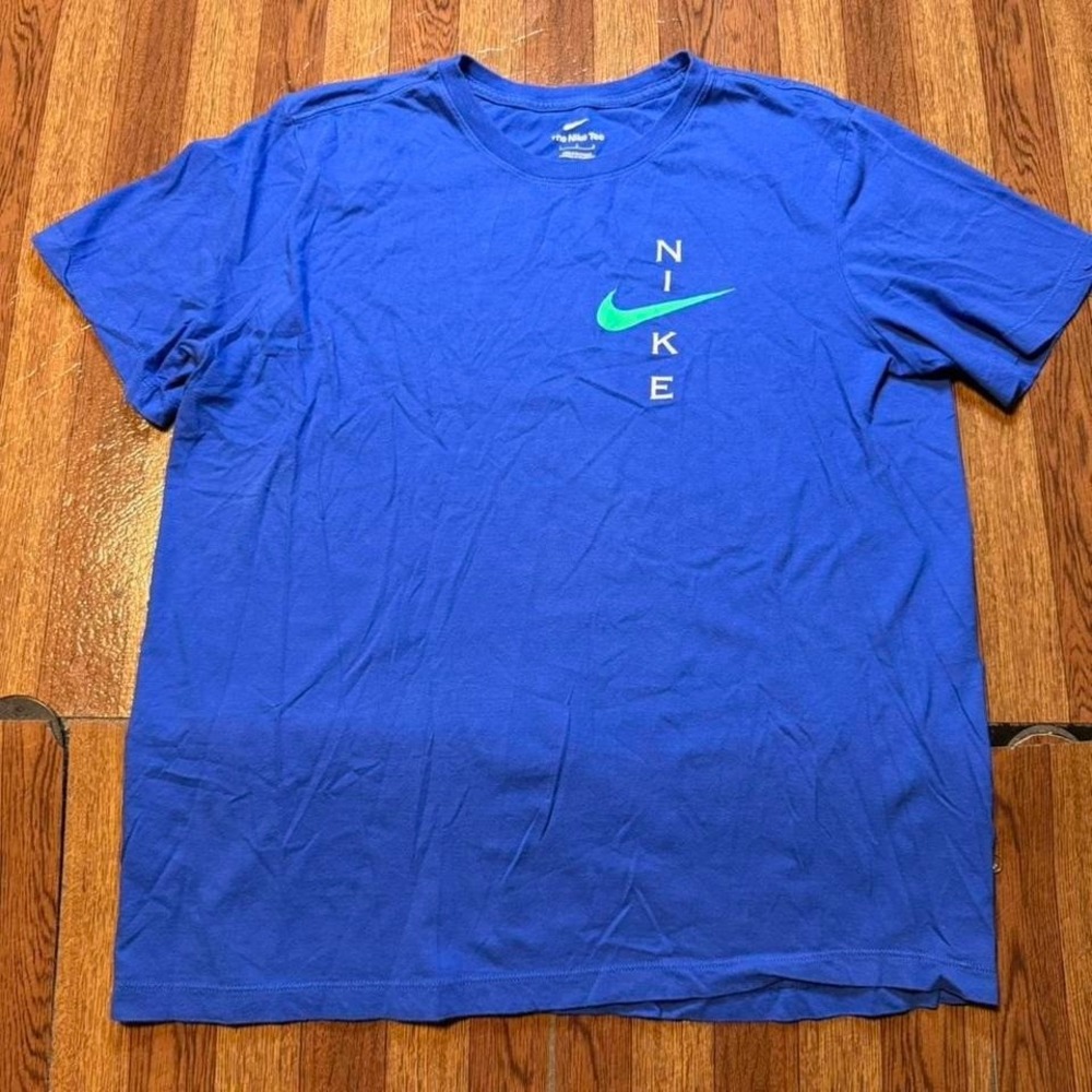Nike Blue Retro Tech Sportswear Train Shirt Fits Medium